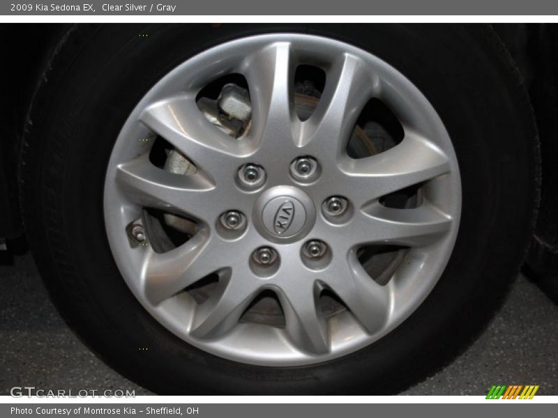 Clear Silver / Gray 2009 Kia Sedona EX