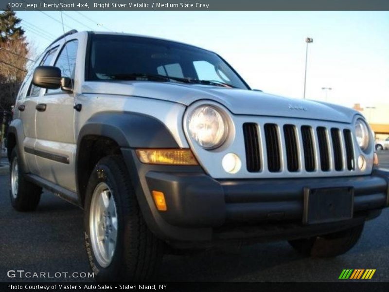 Bright Silver Metallic / Medium Slate Gray 2007 Jeep Liberty Sport 4x4