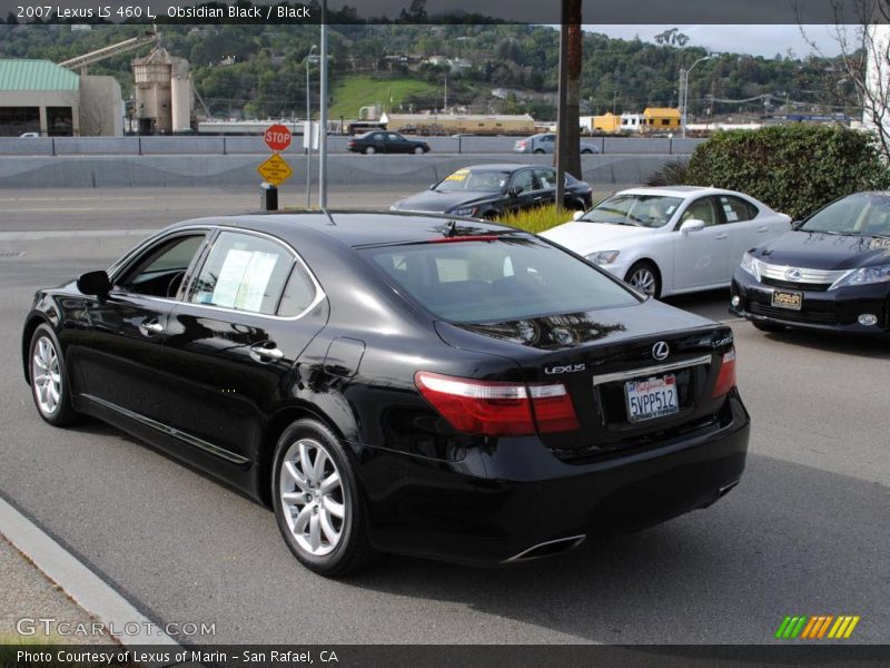 Obsidian Black / Black 2007 Lexus LS 460 L