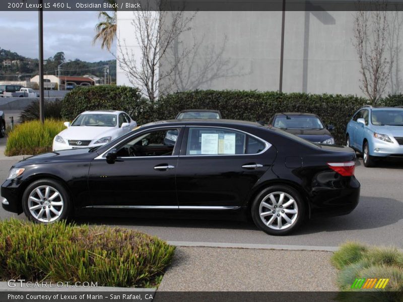 Obsidian Black / Black 2007 Lexus LS 460 L
