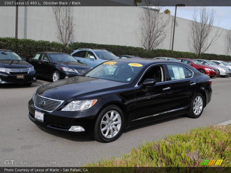 Obsidian Black / Black 2007 Lexus LS 460 L