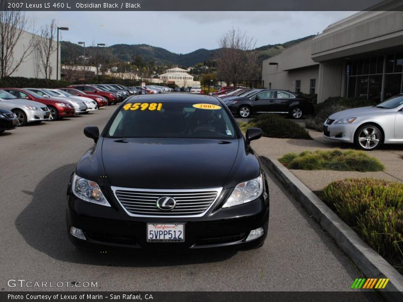 Obsidian Black / Black 2007 Lexus LS 460 L
