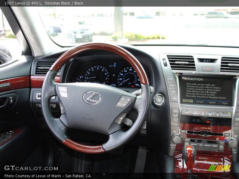 Obsidian Black / Black 2007 Lexus LS 460 L