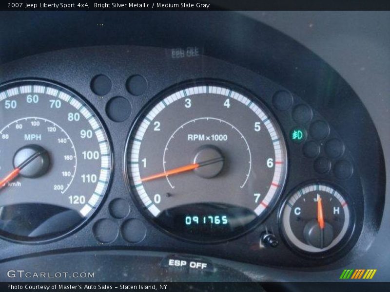 Bright Silver Metallic / Medium Slate Gray 2007 Jeep Liberty Sport 4x4