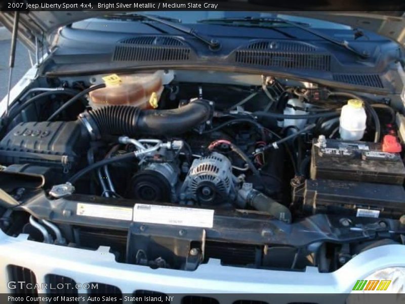 Bright Silver Metallic / Medium Slate Gray 2007 Jeep Liberty Sport 4x4