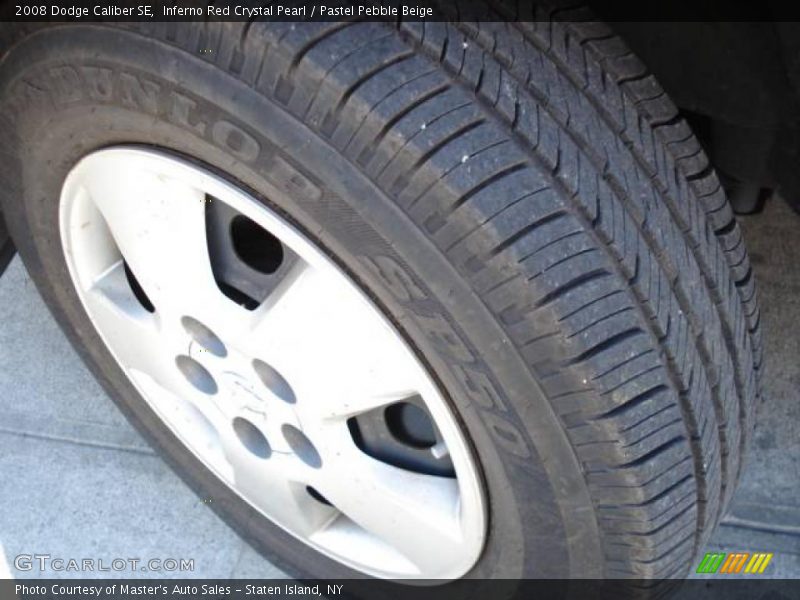 Inferno Red Crystal Pearl / Pastel Pebble Beige 2008 Dodge Caliber SE