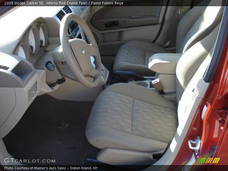 Inferno Red Crystal Pearl / Pastel Pebble Beige 2008 Dodge Caliber SE