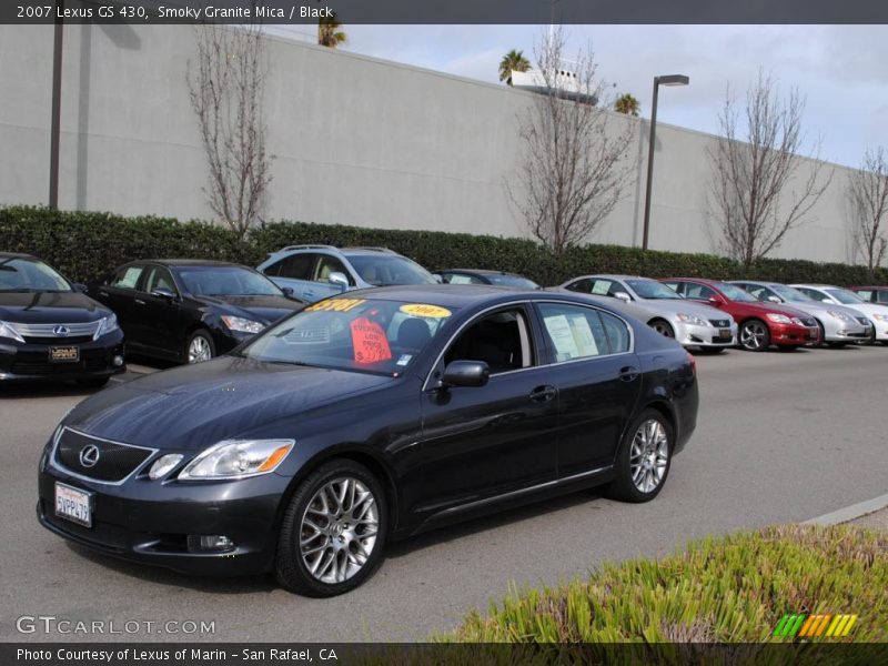 Smoky Granite Mica / Black 2007 Lexus GS 430