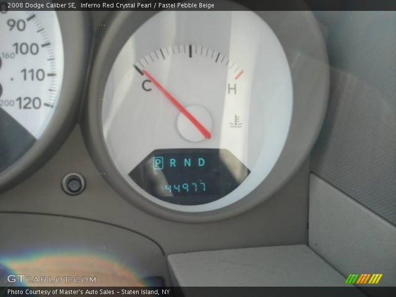 Inferno Red Crystal Pearl / Pastel Pebble Beige 2008 Dodge Caliber SE