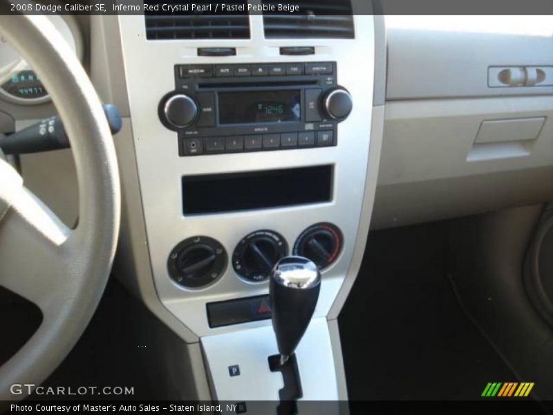 Inferno Red Crystal Pearl / Pastel Pebble Beige 2008 Dodge Caliber SE