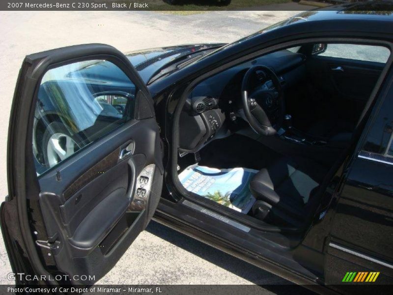 Black / Black 2007 Mercedes-Benz C 230 Sport