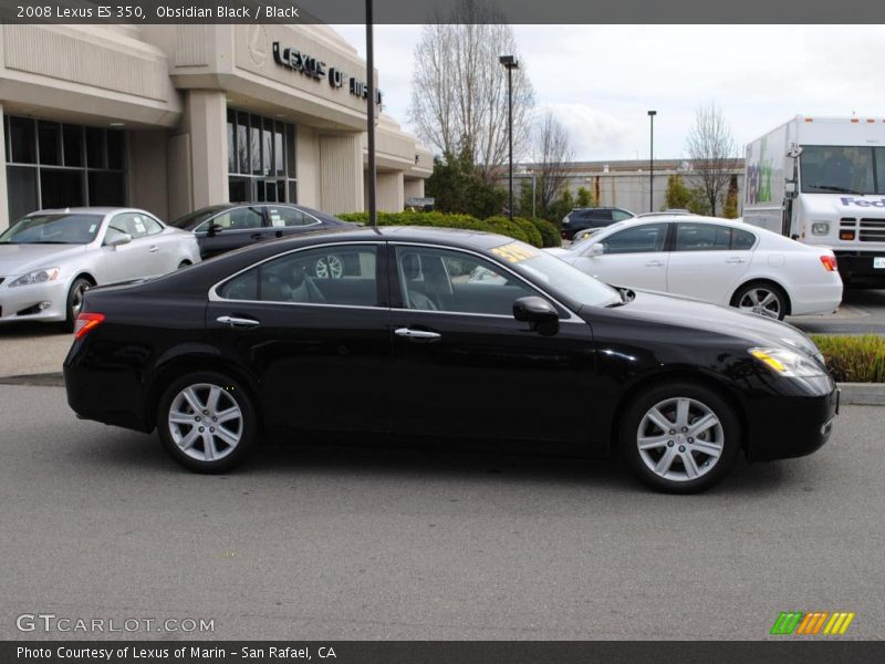 Obsidian Black / Black 2008 Lexus ES 350