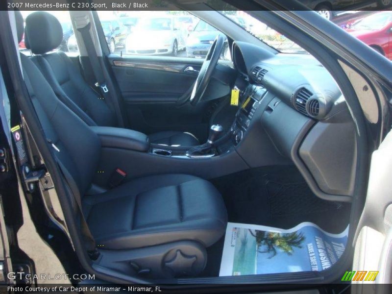Black / Black 2007 Mercedes-Benz C 230 Sport