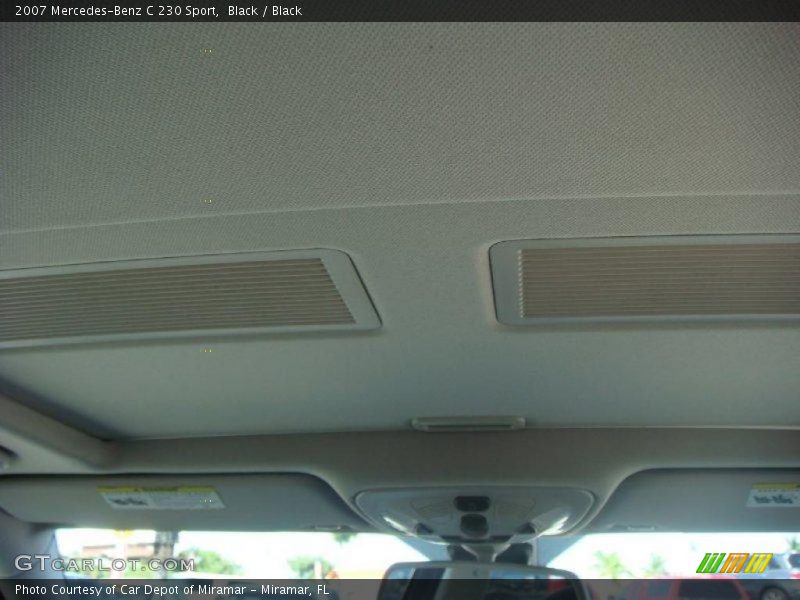 Black / Black 2007 Mercedes-Benz C 230 Sport