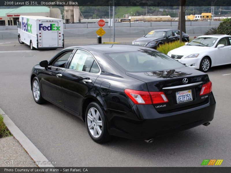 Obsidian Black / Black 2008 Lexus ES 350