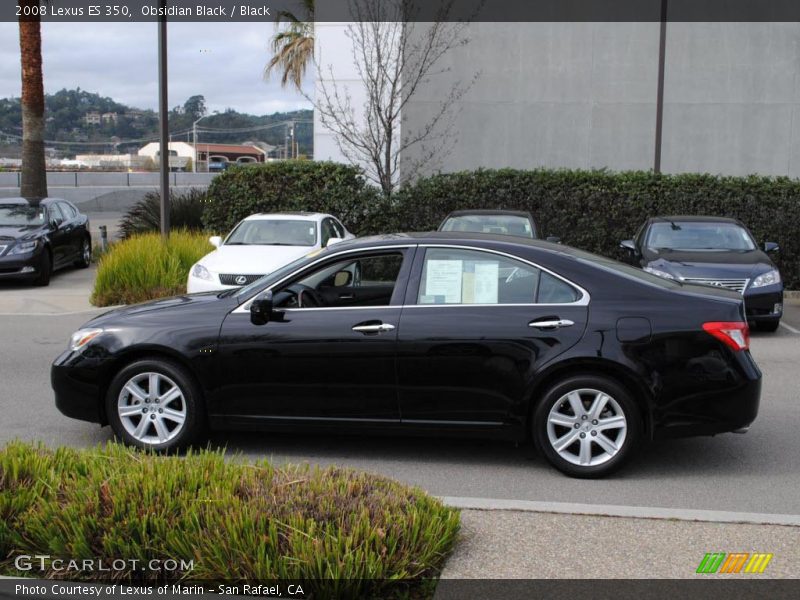 Obsidian Black / Black 2008 Lexus ES 350