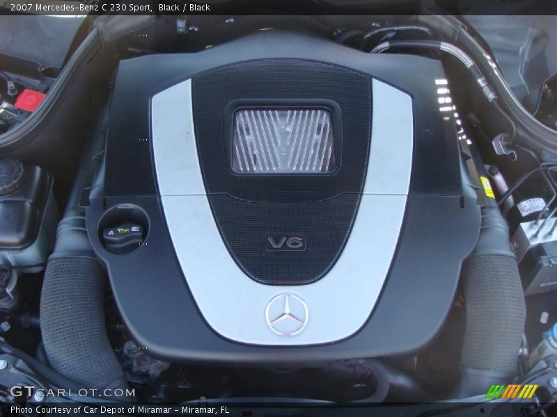 Black / Black 2007 Mercedes-Benz C 230 Sport