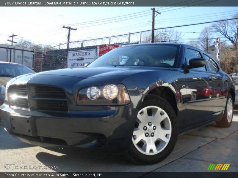 Steel Blue Metallic / Dark Slate Gray/Light Graystone 2007 Dodge Charger