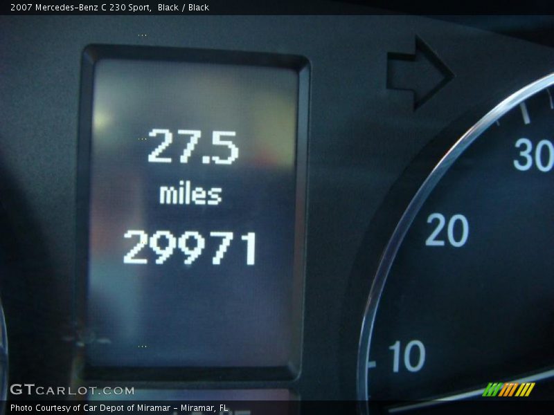 Black / Black 2007 Mercedes-Benz C 230 Sport