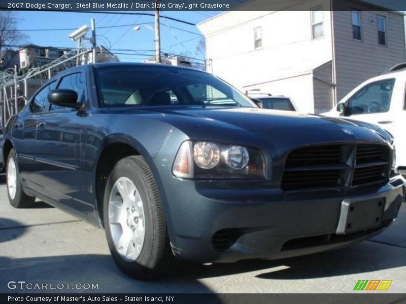 Steel Blue Metallic / Dark Slate Gray/Light Graystone 2007 Dodge Charger
