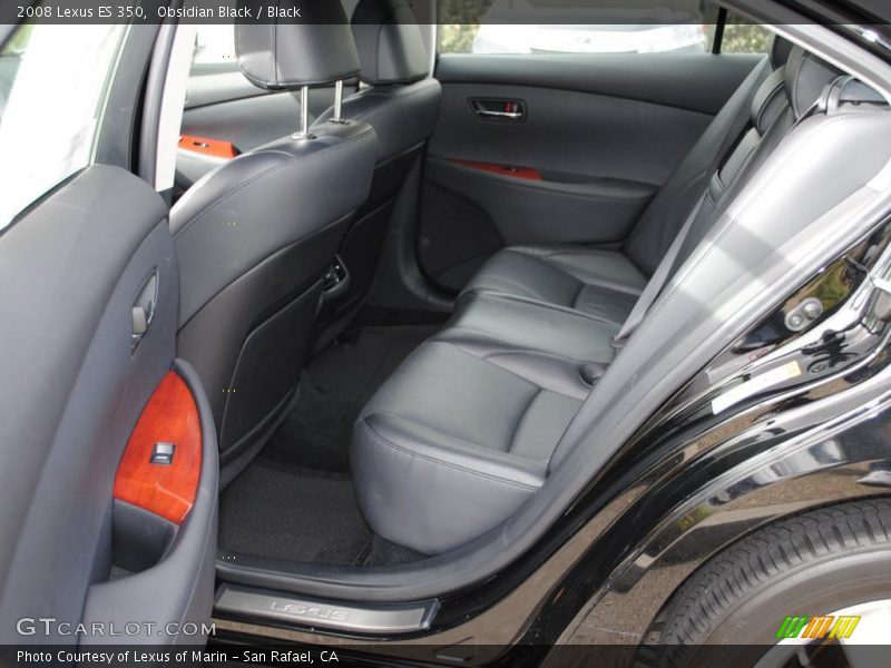 Obsidian Black / Black 2008 Lexus ES 350