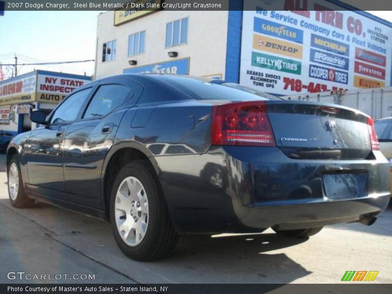 Steel Blue Metallic / Dark Slate Gray/Light Graystone 2007 Dodge Charger