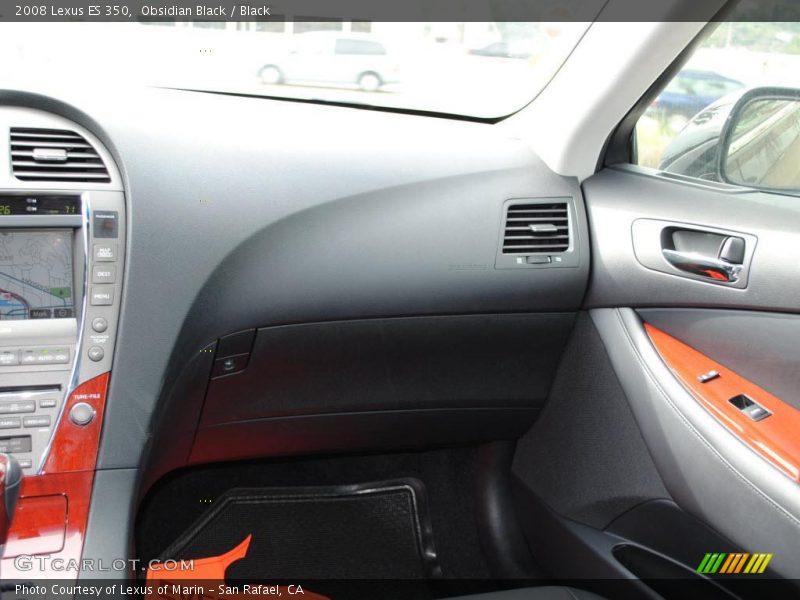 Obsidian Black / Black 2008 Lexus ES 350