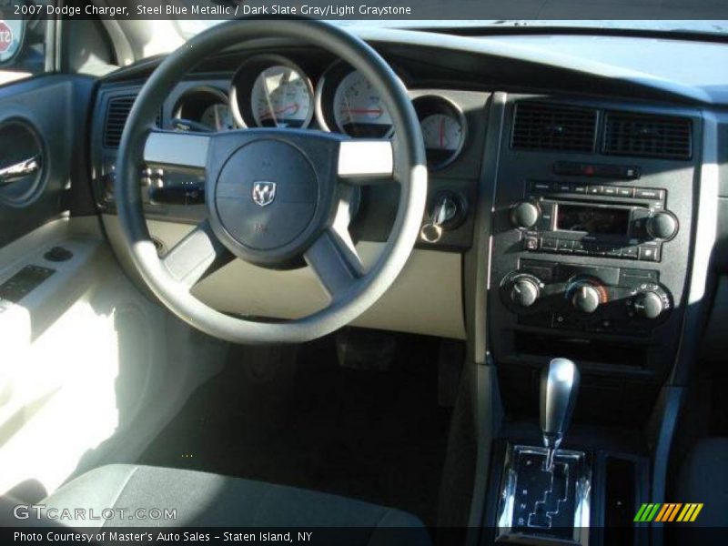 Steel Blue Metallic / Dark Slate Gray/Light Graystone 2007 Dodge Charger