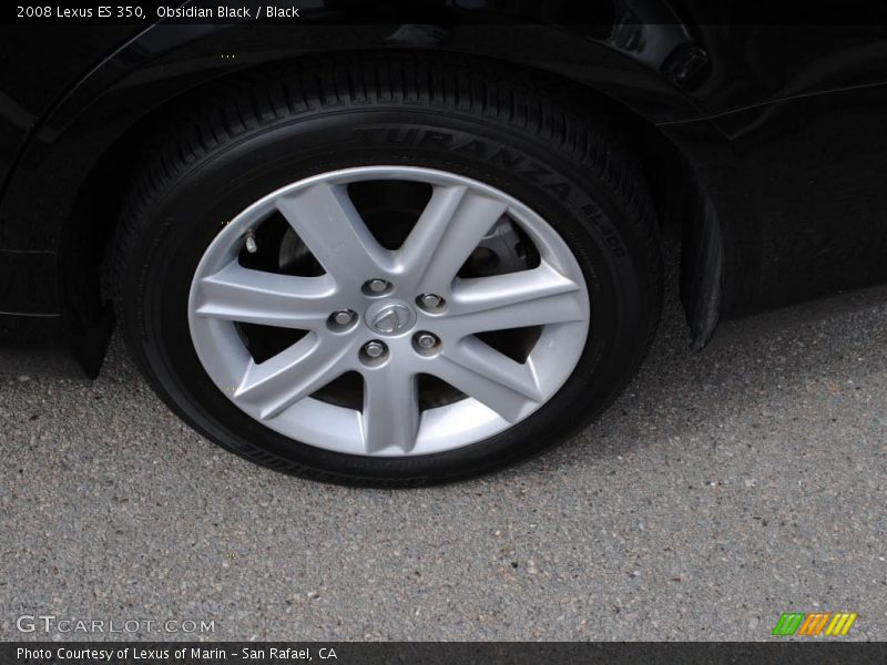 Obsidian Black / Black 2008 Lexus ES 350
