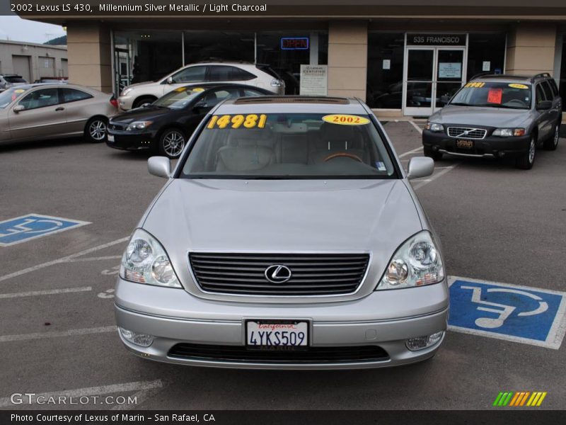 Millennium Silver Metallic / Light Charcoal 2002 Lexus LS 430