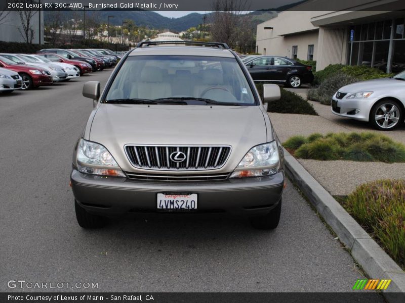 Burnished Gold Metallic / Ivory 2002 Lexus RX 300 AWD
