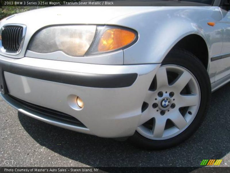 Titanium Silver Metallic / Black 2003 BMW 3 Series 325xi Wagon