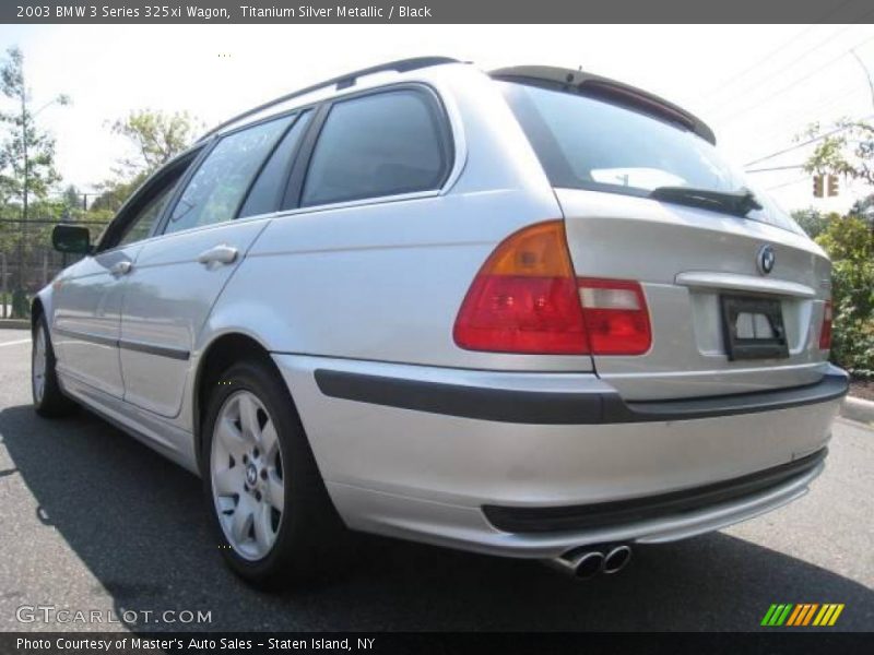 Titanium Silver Metallic / Black 2003 BMW 3 Series 325xi Wagon