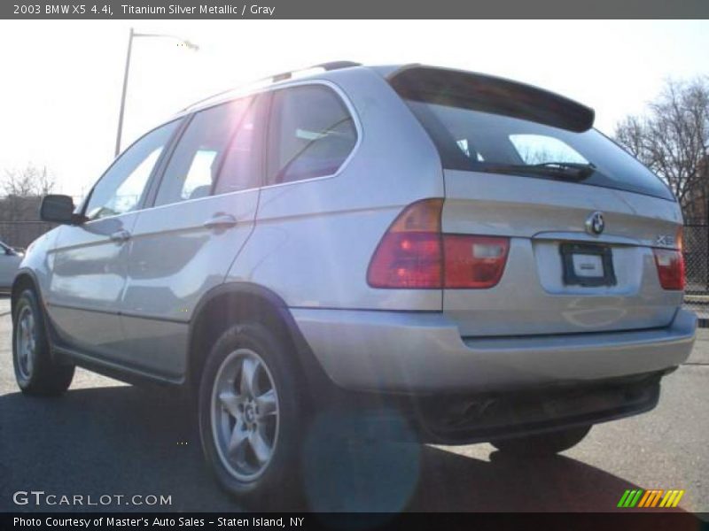 Titanium Silver Metallic / Gray 2003 BMW X5 4.4i