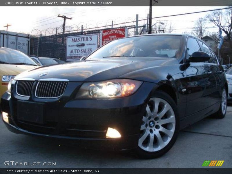 Black Sapphire Metallic / Black 2006 BMW 3 Series 330i Sedan