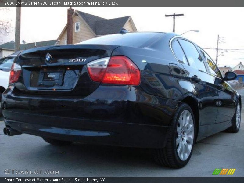 Black Sapphire Metallic / Black 2006 BMW 3 Series 330i Sedan