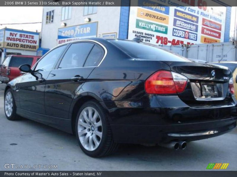 Black Sapphire Metallic / Black 2006 BMW 3 Series 330i Sedan
