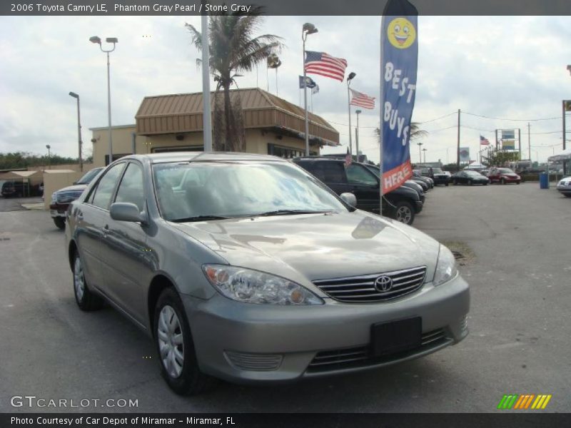 Phantom Gray Pearl / Stone Gray 2006 Toyota Camry LE