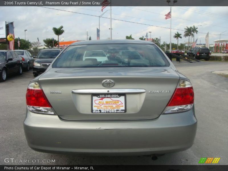 Phantom Gray Pearl / Stone Gray 2006 Toyota Camry LE