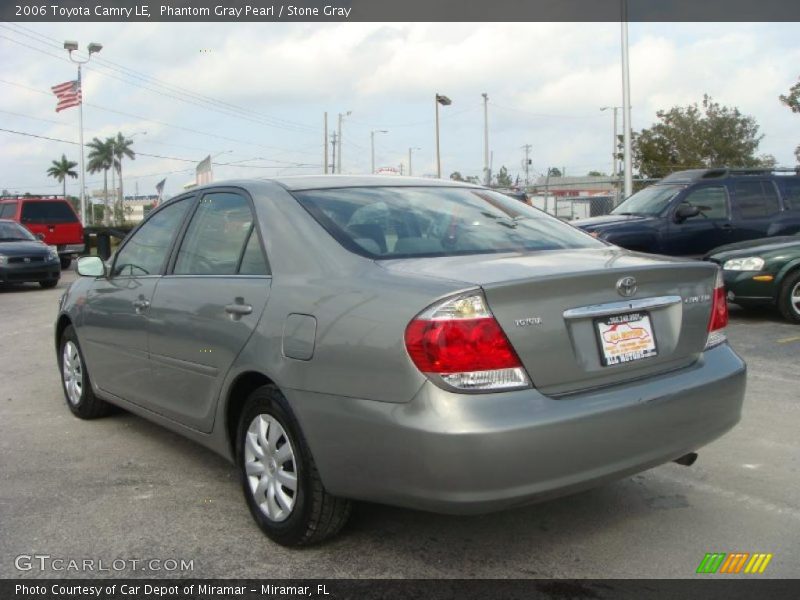 Phantom Gray Pearl / Stone Gray 2006 Toyota Camry LE
