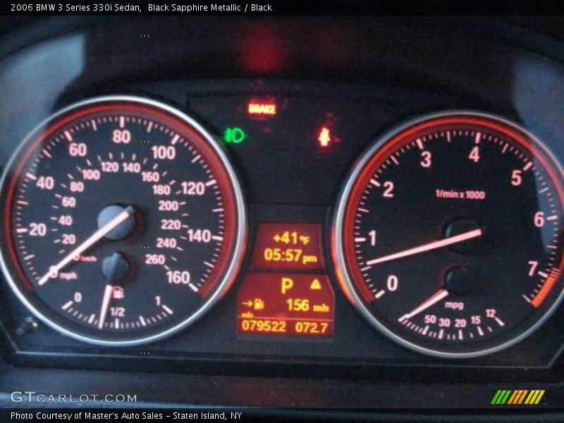 Black Sapphire Metallic / Black 2006 BMW 3 Series 330i Sedan