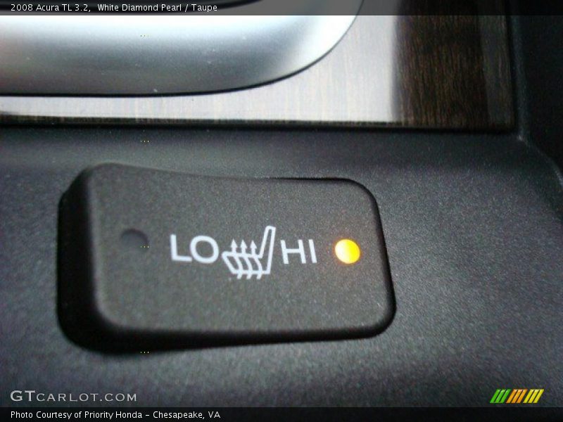 White Diamond Pearl / Taupe 2008 Acura TL 3.2