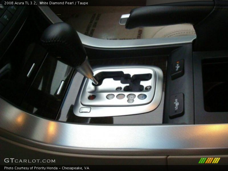 White Diamond Pearl / Taupe 2008 Acura TL 3.2