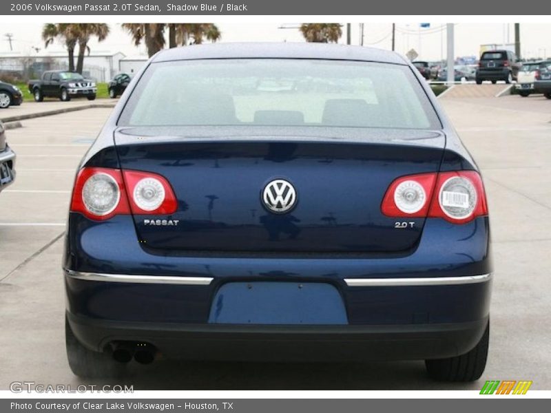 Shadow Blue / Black 2006 Volkswagen Passat 2.0T Sedan