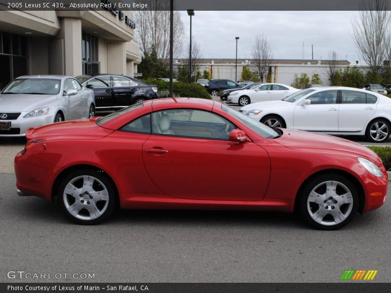 Absolutely Red / Ecru Beige 2005 Lexus SC 430
