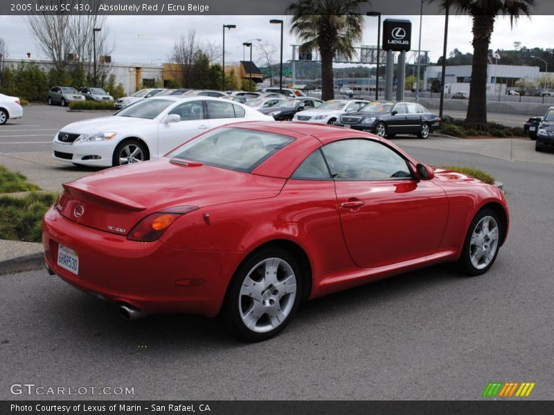 Absolutely Red / Ecru Beige 2005 Lexus SC 430