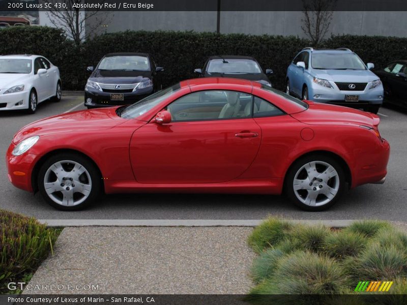 Absolutely Red / Ecru Beige 2005 Lexus SC 430