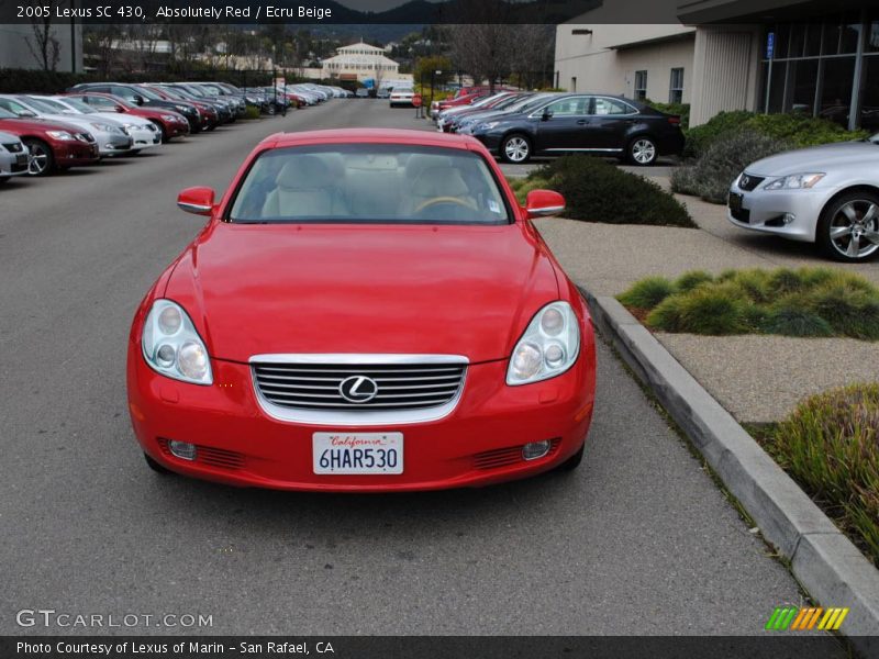 Absolutely Red / Ecru Beige 2005 Lexus SC 430