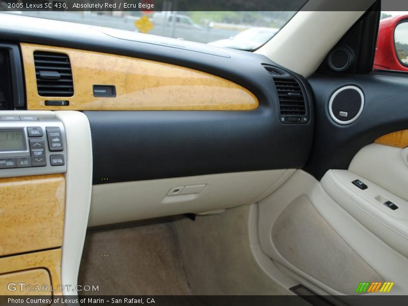 Absolutely Red / Ecru Beige 2005 Lexus SC 430