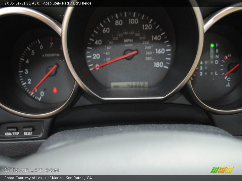 Absolutely Red / Ecru Beige 2005 Lexus SC 430